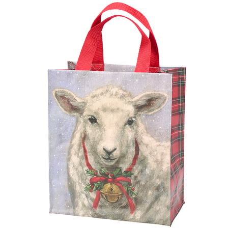 Festive Sheep Daily Tote - Post-Consumer Material, Nylon