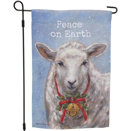 Peace On Earth Garden Flag - Polyester