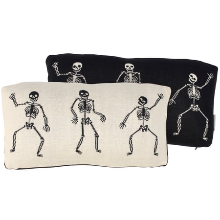 Skeletons Pillow - Cotton, Zipper