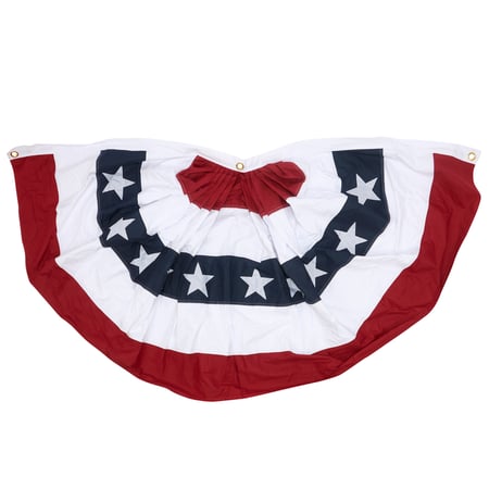 American Flag Bunting - Cotton, Metal