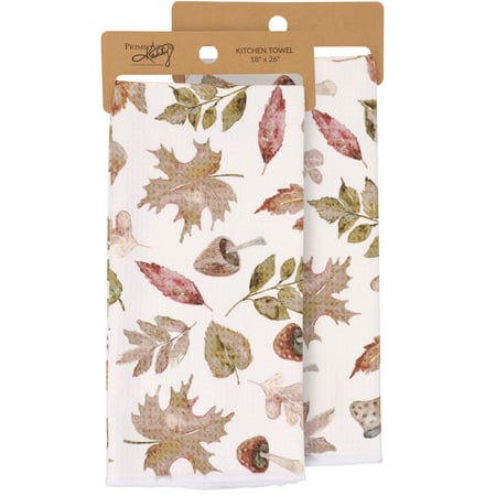 Harvest Leaves Kitchen Towel - Microfiber