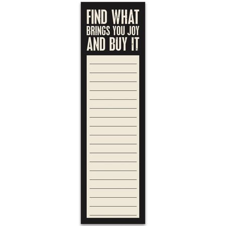 Find What Brings You Joy List Pad - Paper, Magnet