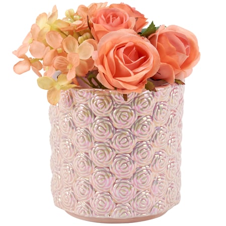 Pink Roses Vase - Dolomite