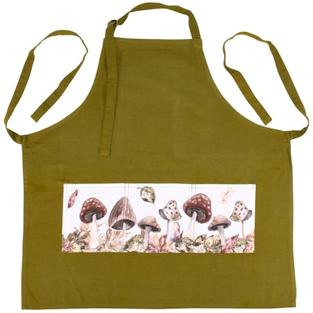 Harvest Leaves Apron - Cotton, Polyester, Metal