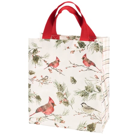 Winter Birds Daily Tote - Post-Consumer Material, Nylon