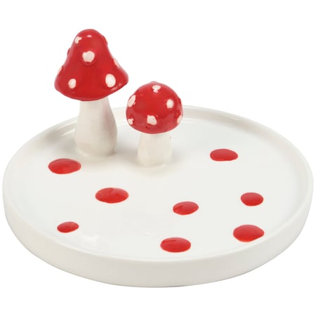 Spotted Mushroom Vanity Tray - Dolomite