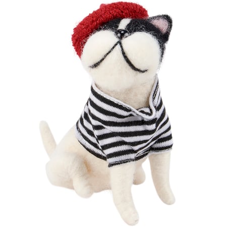 French Bulldog Critter - Felt, Fabric, Plastic