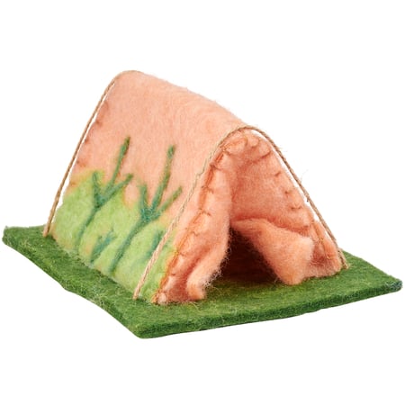 Camping Tent Critter - Felt, Polyester, Jute, Plastic