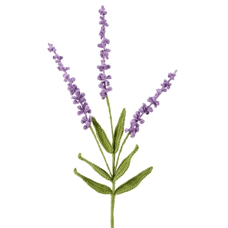 Lavender Crochet Flower - Acrylic, Wire