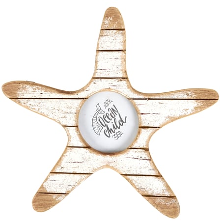 Starfish Wall Frame - Wood, Glass, Metal