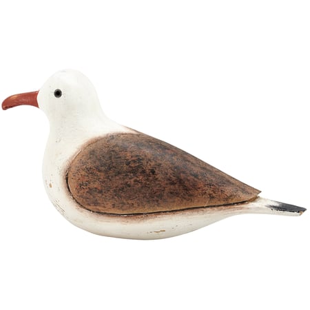 Resting Seagull Sitter - Wood