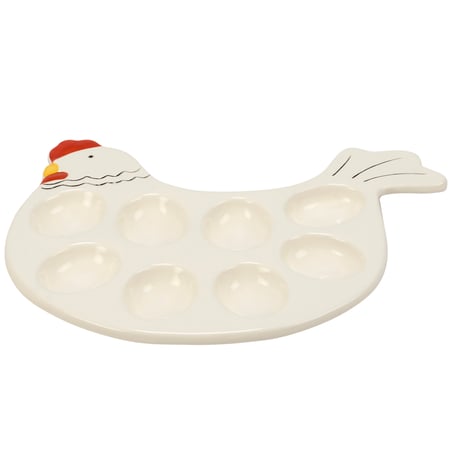 Chicken Deviled Egg Platter - Dolomite