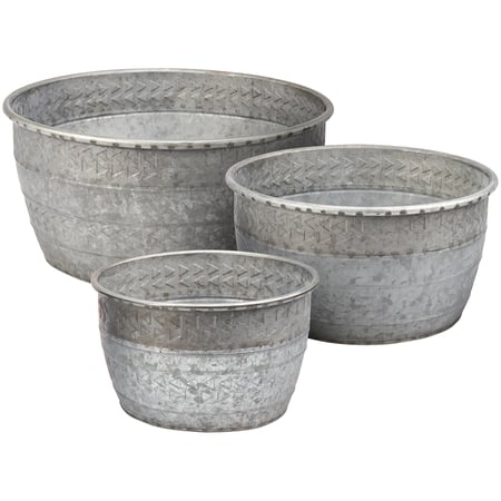 Galvanized Bin Set - Metal