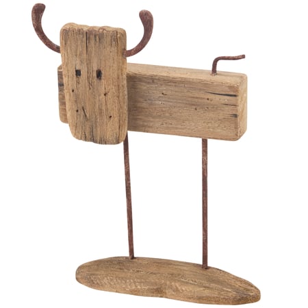 Steer Sitter - Wood, Metal