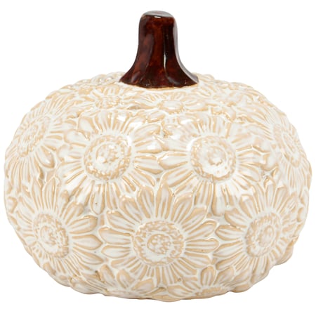 Sunflowers Pumpkin - Ceramic
