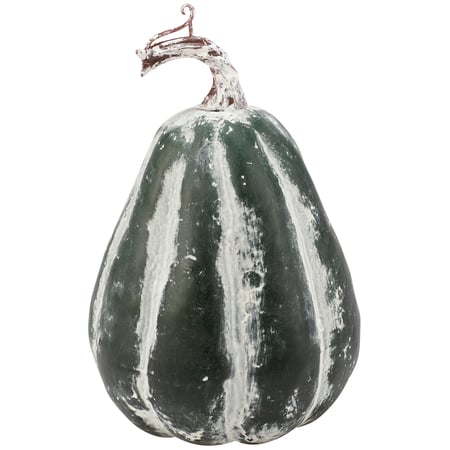 Green Stripe Pumpkin - Foam, Plastic