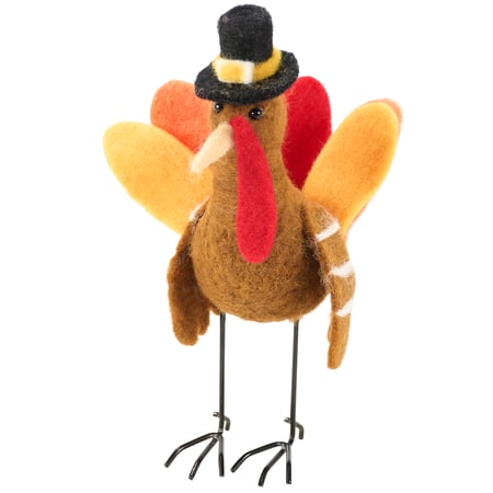 Thanksgiving Turkey Critter - Felt, Polyester, Wire, Plastic
