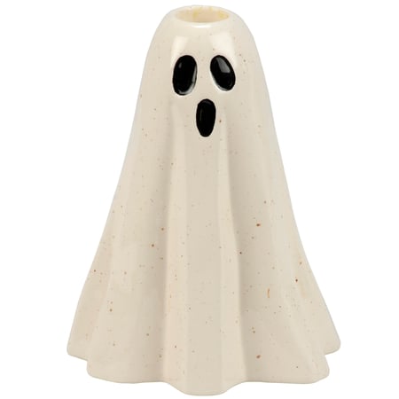 Scary Ghost Candle Holder - Stoneware
