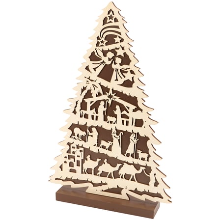 Nativity Story Sitter - Wood