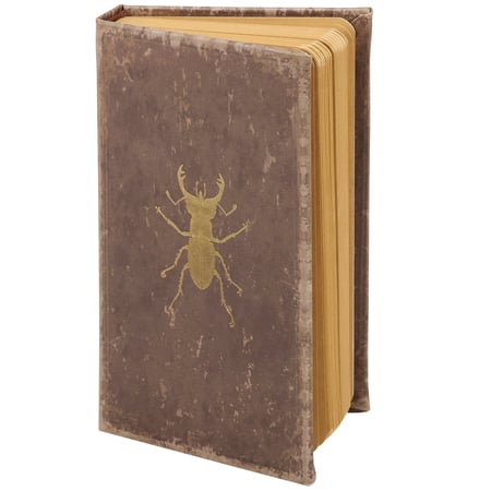 Vintage Beetle Journal - Wood, Paper, Faux Leather