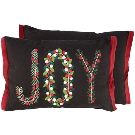 Christmas Joy Pillow - Cotton, Zipper