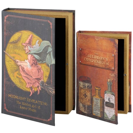 Hidden Art Of Lunar Magic Book Box Set - Wood, Canvas, Velvet, Metal, Magnet