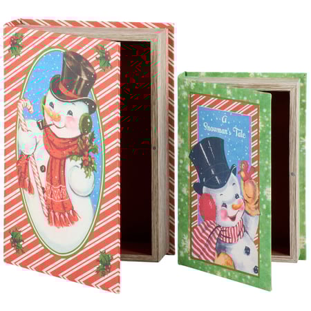 A Snowman's Tale Book Box Set - Wood, Canvas, Velvet, Metal, Magnet