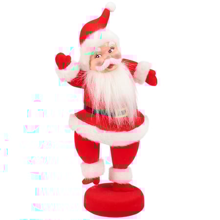 Jolly Santa Sitter - Plastic, Flocking, Faux Fur