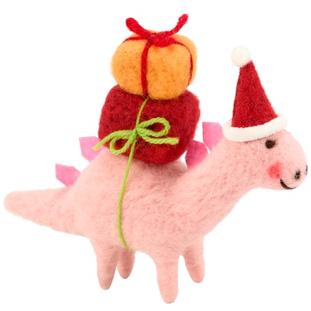 Santa Stegosaurus Critter - Felt, Foam, Plastic