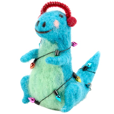 Winter Tyrannosaurus Critter - Felt, Foam, Plastic