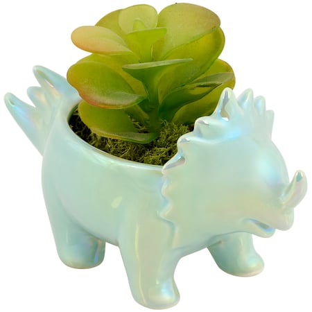 Triceratops Planter - Dolomite