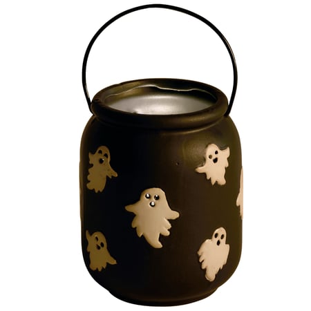 Lighted Ghosts Lantern - Ceramic, Metal