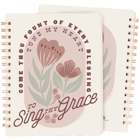 To Sing Thy Grace Spiral Notebook - Paper, Metal