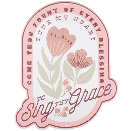 To Sing Thy Grace Wall Decor - Metal