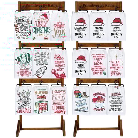 LOL Christmas Kitchen Towels Quick Pick Kit - Cotton, Wood