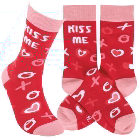 Kiss Me Socks - Cotton, Nylon, Spandex