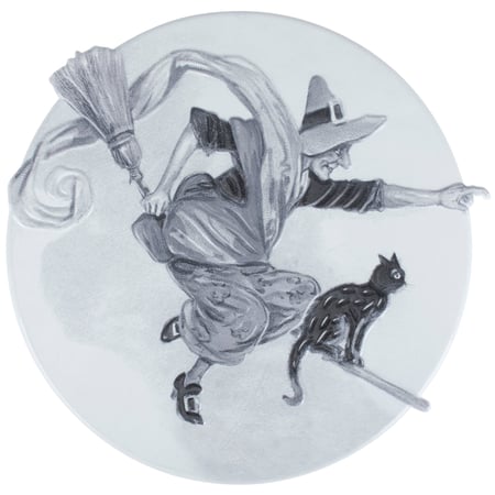 Nimbus Witch Wall Decor - Metal