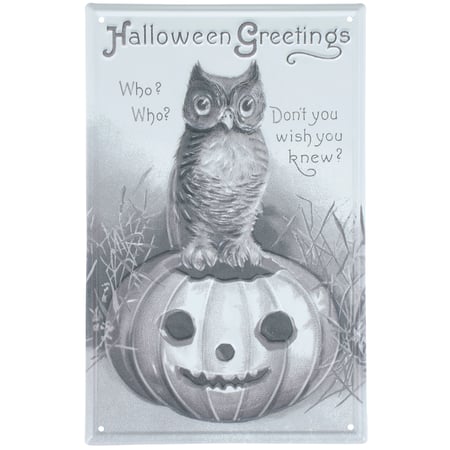 Halloween Greetings Wall Decor - Metal