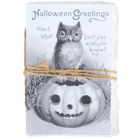 Halloween Greetings Journal - Paper, Jute