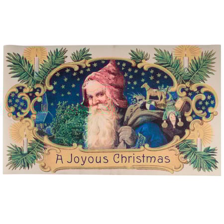 A Joyous Christmas Rug - Polyester, PVC Skid-Resistant Backing