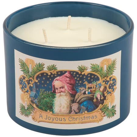 A Joyous Christmas Candle - Soy Wax, Glass, Cotton