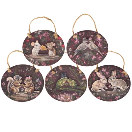 Garden Love Ornament Set - Wood, Jute