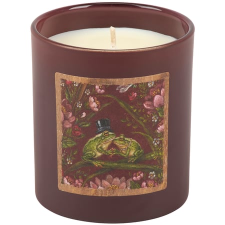 Frog Love Candle - Soy Wax, Glass, Cotton