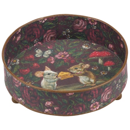 Mouse Love Footed Vanity Tray - Metal, Paper