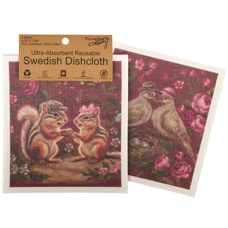 Garden Love Swedish Dishcloth Set - Cellulose, Cotton