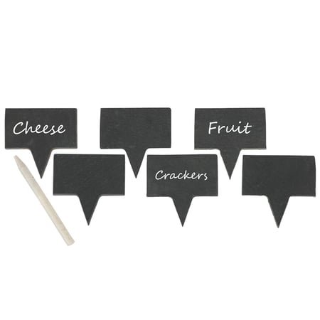 Food Label Party Pick Set - Slate