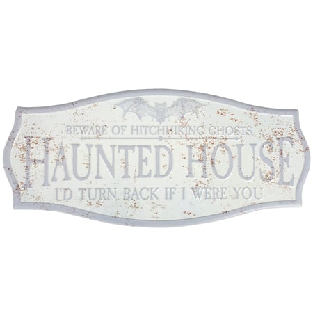 Haunted House Wall Decor - Metal