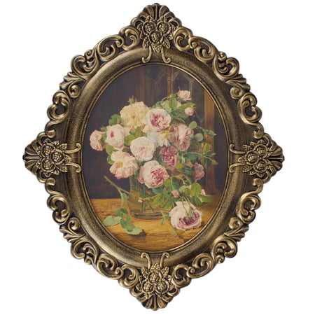 Roses Framed Wall Art - Wood, Paper