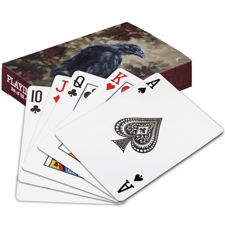 Night Raven Playing Cards - Paper