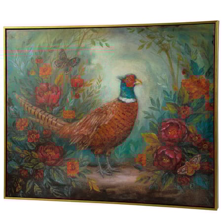 RingNecked Pheasant Canvas Wall Art - Wood, Canvas